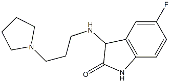 5-fluoro-3-{[3-(pyrrolidin-1-yl)propyl]amino}-2,3-dihydro-1H-indol-2-one Structure