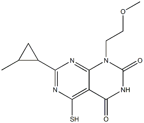 5-mercapto-1-(2-methoxyethyl)-7-(2-methylcyclopropyl)pyrimido[4,5-d]pyrimidine-2,4(1H,3H)-dione