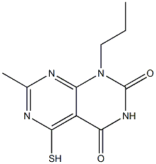 5-mercapto-7-methyl-1-propylpyrimido[4,5-d]pyrimidine-2,4(1H,3H)-dione Structure