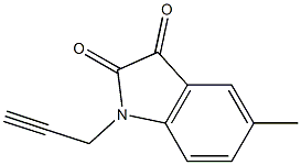 5-methyl-1-(prop-2-yn-1-yl)-2,3-dihydro-1H-indole-2,3-dione Structure