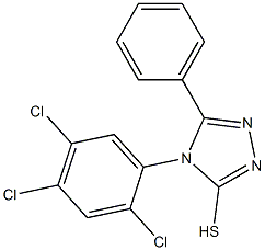 5-phenyl-4-(2,4,5-trichlorophenyl)-4H-1,2,4-triazole-3-thiol Structure