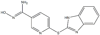 6-(1H-1,3-benzodiazol-2-ylsulfanyl)-N'-hydroxypyridine-3-carboximidamide