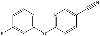6-(3-fluorophenoxy)nicotinonitrile 结构式