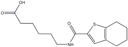 6-(4,5,6,7-tetrahydro-1-benzothiophen-2-ylformamido)hexanoic acid