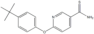6-(4-tert-butylphenoxy)pyridine-3-carbothioamide Struktur