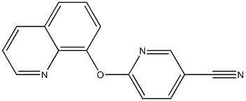 6-(quinolin-8-yloxy)pyridine-3-carbonitrile Structure