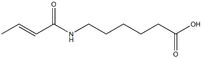 6-[(2E)-but-2-enoylamino]hexanoic acid Struktur