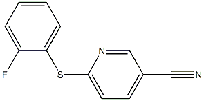 6-[(2-fluorophenyl)sulfanyl]pyridine-3-carbonitrile Struktur