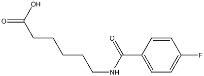6-[(4-fluorobenzoyl)amino]hexanoic acid Structure