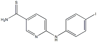 6-[(4-iodophenyl)amino]pyridine-3-carbothioamide Struktur