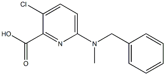 6-[benzyl(methyl)amino]-3-chloropyridine-2-carboxylic acid Structure