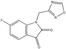 6-fluoro-1-(1,2,4-oxadiazol-3-ylmethyl)-2,3-dihydro-1H-indole-2,3-dione