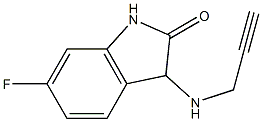 6-fluoro-3-(prop-2-yn-1-ylamino)-2,3-dihydro-1H-indol-2-one Structure