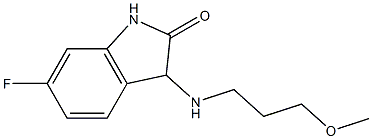 6-fluoro-3-[(3-methoxypropyl)amino]-2,3-dihydro-1H-indol-2-one Struktur