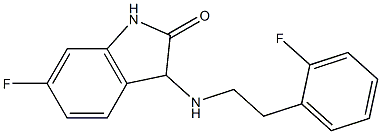 6-fluoro-3-{[2-(2-fluorophenyl)ethyl]amino}-2,3-dihydro-1H-indol-2-one Structure