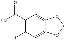 6-iodo-1,3-benzodioxole-5-carboxylic acid Struktur