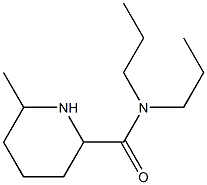 6-methyl-N,N-dipropylpiperidine-2-carboxamide Struktur