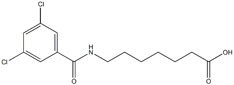 7-[(3,5-dichlorophenyl)formamido]heptanoic acid Structure
