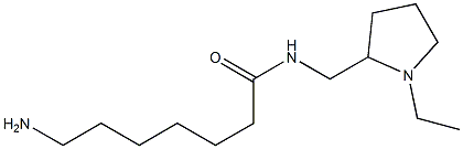 7-amino-N-[(1-ethylpyrrolidin-2-yl)methyl]heptanamide Structure