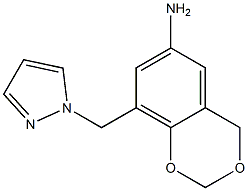 8-(1H-pyrazol-1-ylmethyl)-2,4-dihydro-1,3-benzodioxin-6-amine