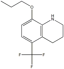 8-propoxy-5-(trifluoromethyl)-1,2,3,4-tetrahydroquinoline Struktur