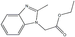 ethyl 2-(2-methyl-1H-1,3-benzodiazol-1-yl)acetate Structure