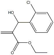 ethyl 2-[(2-chlorophenyl)(hydroxy)methyl]prop-2-enoate Struktur