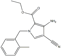 ethyl 3-amino-4-cyano-1-[(2-methylphenyl)methyl]-1H-pyrrole-2-carboxylate