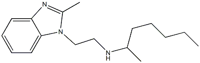 heptan-2-yl[2-(2-methyl-1H-1,3-benzodiazol-1-yl)ethyl]amine Structure