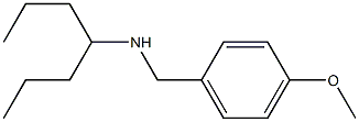 heptan-4-yl[(4-methoxyphenyl)methyl]amine Structure