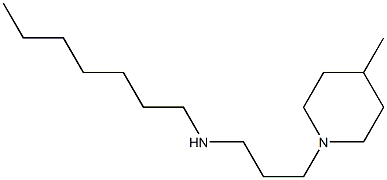 heptyl[3-(4-methylpiperidin-1-yl)propyl]amine Structure