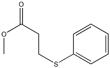 methyl 3-(phenylsulfanyl)propanoate Structure