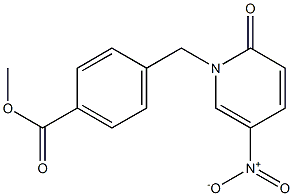 methyl 4-[(5-nitro-2-oxo-1,2-dihydropyridin-1-yl)methyl]benzoate Struktur