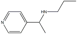 N-(1-pyridin-4-ylethyl)propan-1-amine 化学構造式
