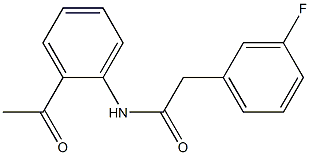 N-(2-acetylphenyl)-2-(3-fluorophenyl)acetamide Structure