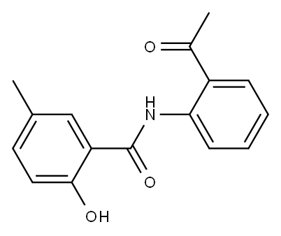 N-(2-acetylphenyl)-2-hydroxy-5-methylbenzamide Structure