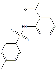 N-(2-acetylphenyl)-4-methylbenzenesulfonamide Struktur