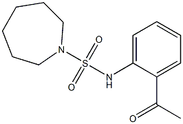 N-(2-acetylphenyl)azepane-1-sulfonamide Structure