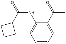 N-(2-acetylphenyl)cyclobutanecarboxamide Struktur