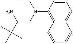 N-(2-amino-3,3-dimethylbutyl)-N-ethylnaphthalen-1-amine Struktur