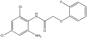 N-(2-amino-4,6-dichlorophenyl)-2-(2-fluorophenoxy)acetamide Structure