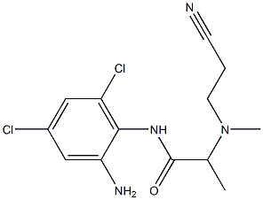 N-(2-amino-4,6-dichlorophenyl)-2-[(2-cyanoethyl)(methyl)amino]propanamide