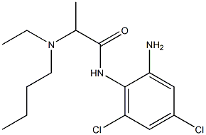 N-(2-amino-4,6-dichlorophenyl)-2-[butyl(ethyl)amino]propanamide