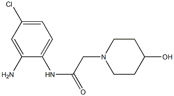 N-(2-amino-4-chlorophenyl)-2-(4-hydroxypiperidin-1-yl)acetamide Structure