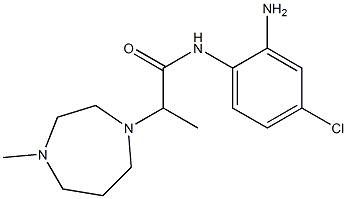 N-(2-amino-4-chlorophenyl)-2-(4-methyl-1,4-diazepan-1-yl)propanamide Struktur