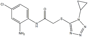 N-(2-amino-4-chlorophenyl)-2-[(1-cyclopropyl-1H-1,2,3,4-tetrazol-5-yl)sulfanyl]acetamide|