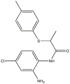 N-(2-amino-4-chlorophenyl)-2-[(4-methylphenyl)sulfanyl]propanamide 化学構造式