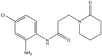 N-(2-amino-4-chlorophenyl)-3-(2-oxopiperidin-1-yl)propanamide 结构式