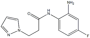 N-(2-amino-4-fluorophenyl)-3-(1H-pyrazol-1-yl)propanamide