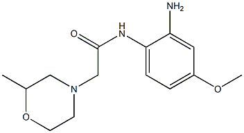 N-(2-amino-4-methoxyphenyl)-2-(2-methylmorpholin-4-yl)acetamide Struktur
